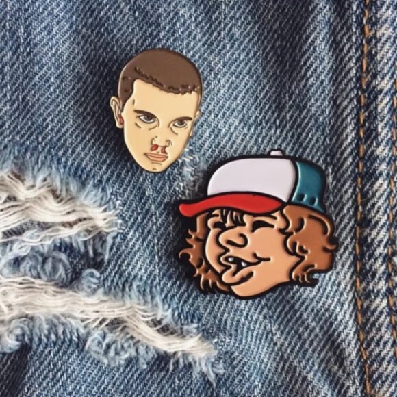 Stranger Things Eleven Enamel Pin - Picture 3 of 3